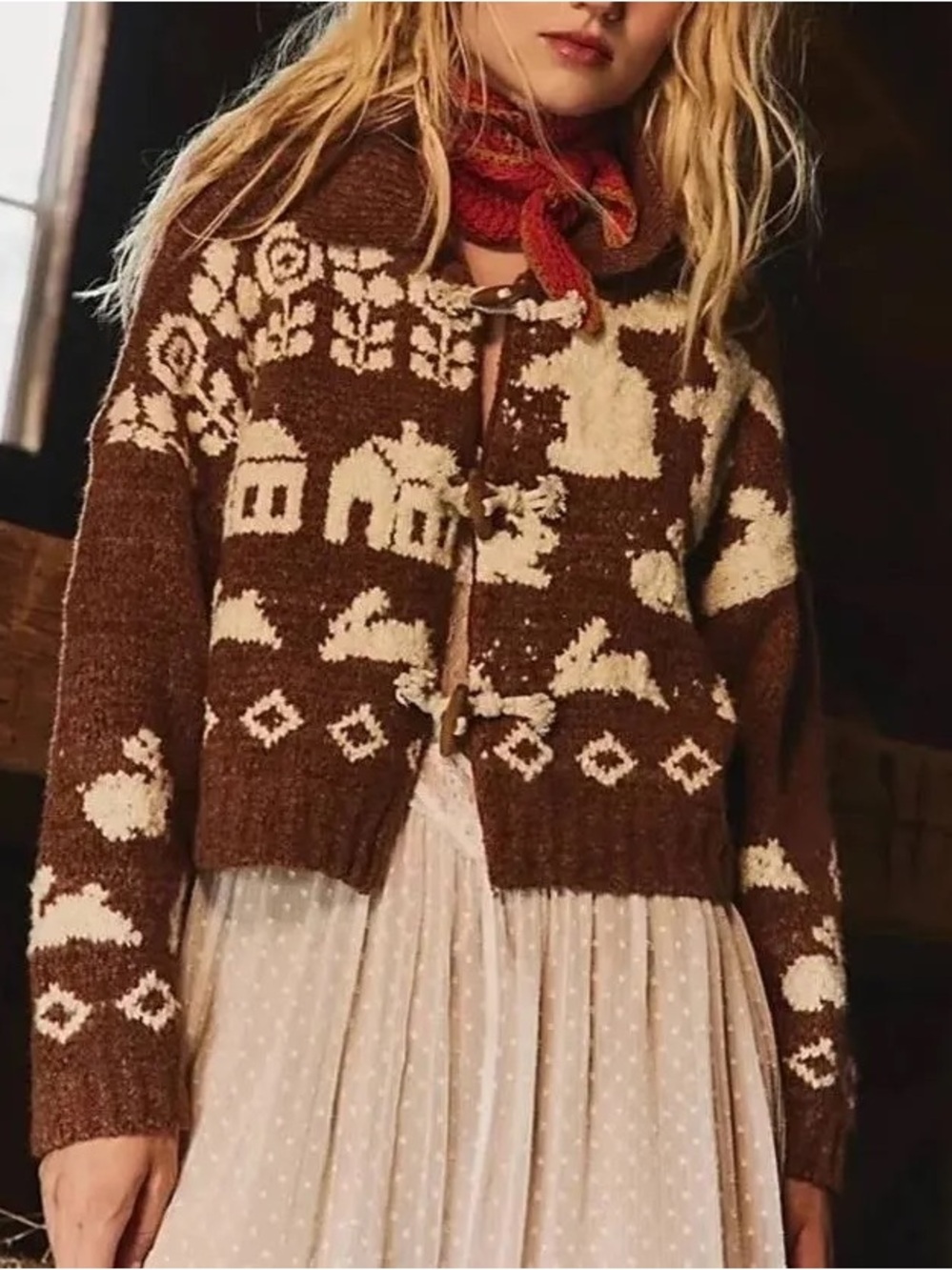 Free People Home Sweet Home Cardigan - Brown size Small